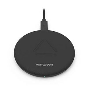 PureGear 10W Black Universal Wireless Charging Pad with Wall Charger 15-06329
